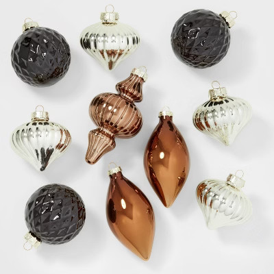 10ct Glass Christmas Tree Ornament Set - Wondershop™ | Target