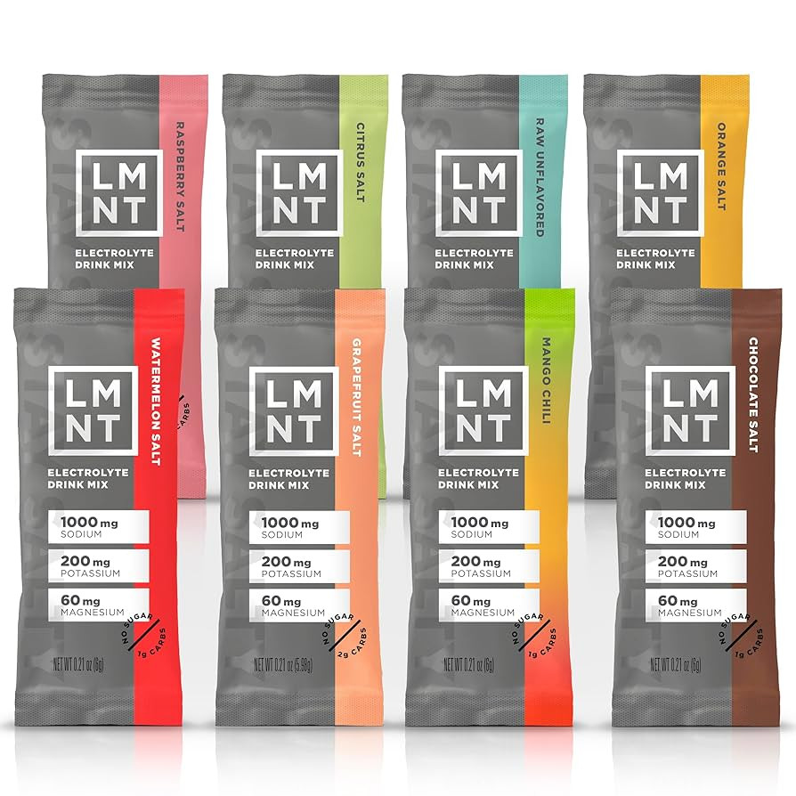 Drink LMNT Zero Sugar Electrolytes - Sample Pack | Drink Mix | 8-Count | Amazon (US)