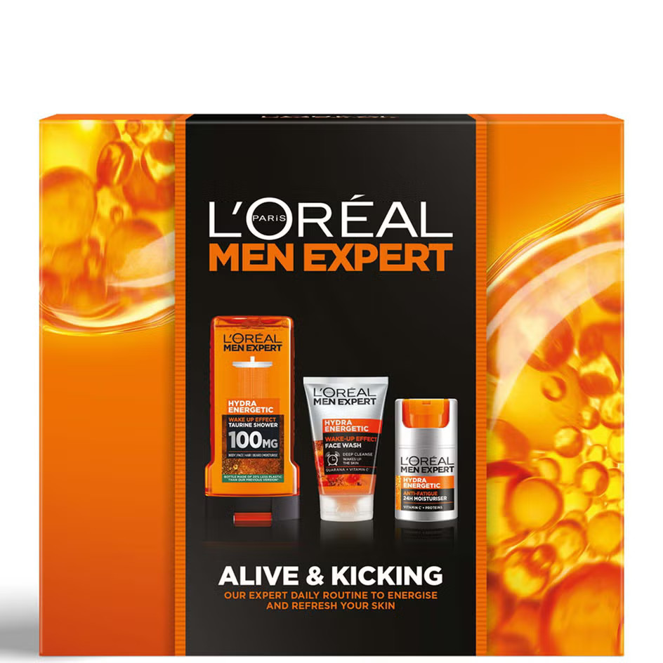L'Oreal Paris Men Expert Alive and Kicking 3 Piece Gift Set For Him | Look Fantastic (UK)