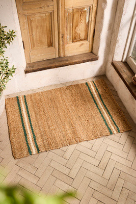 Cottage Stripe Jute Doormat | Terrain