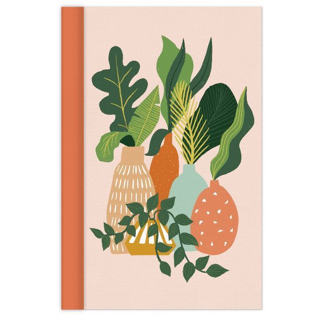 Ruled Journal Hardcover Sewn Houseplant - Green Inspired | Target