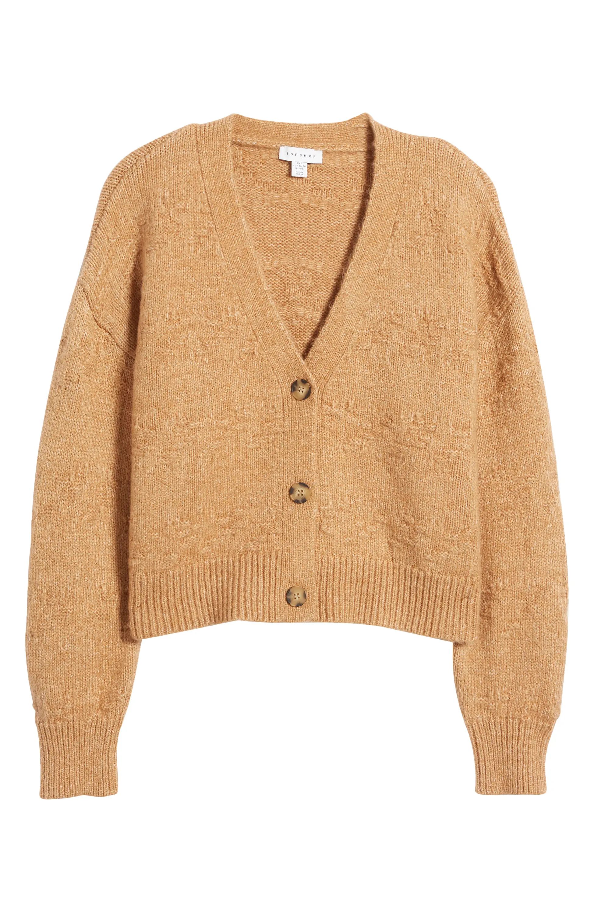 Topshop Basket Weave Stitch Cardigan | Nordstrom | Nordstrom