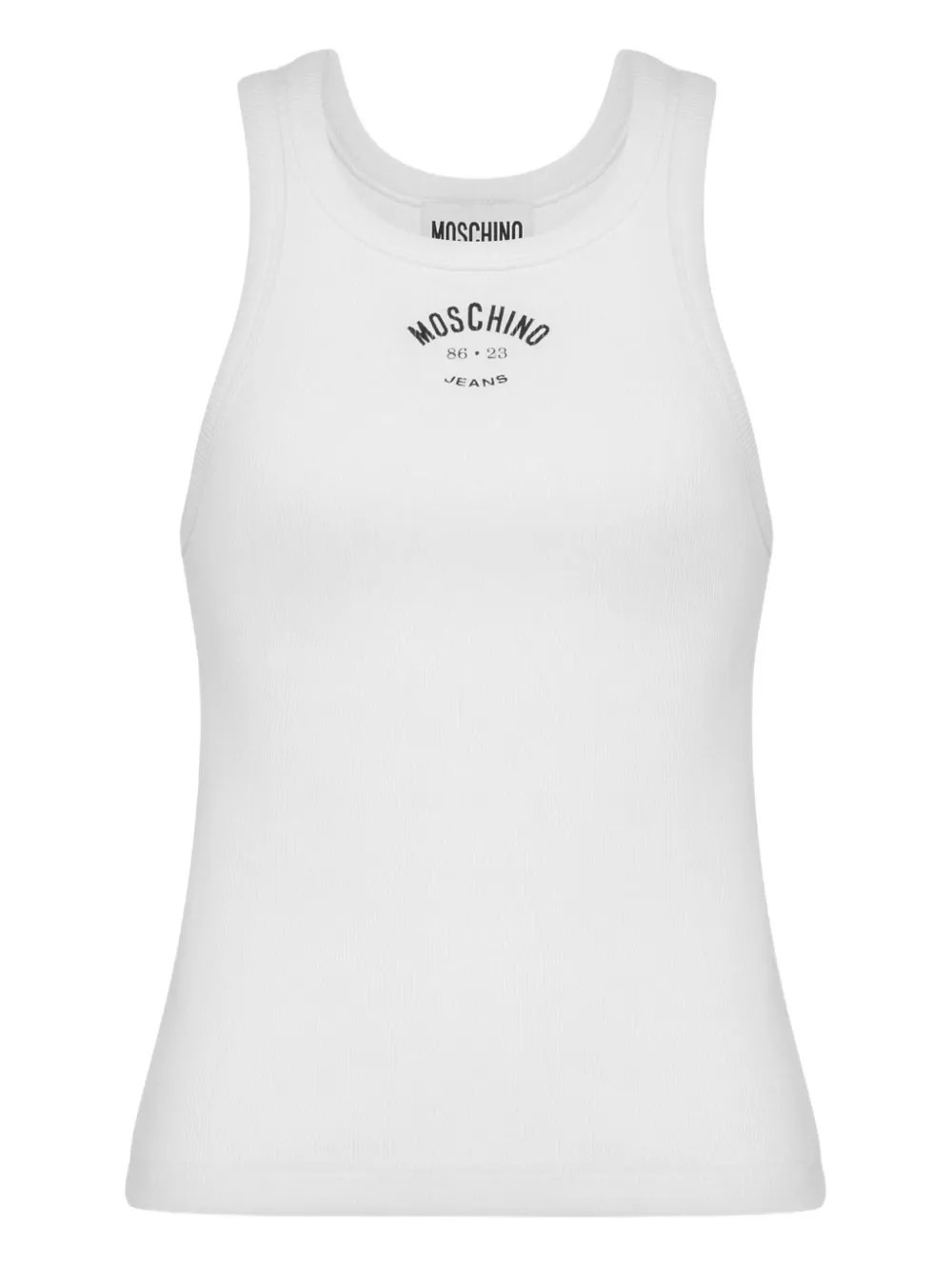 MOSCHINO JEANS cotton tank top - White | Farfetch Global