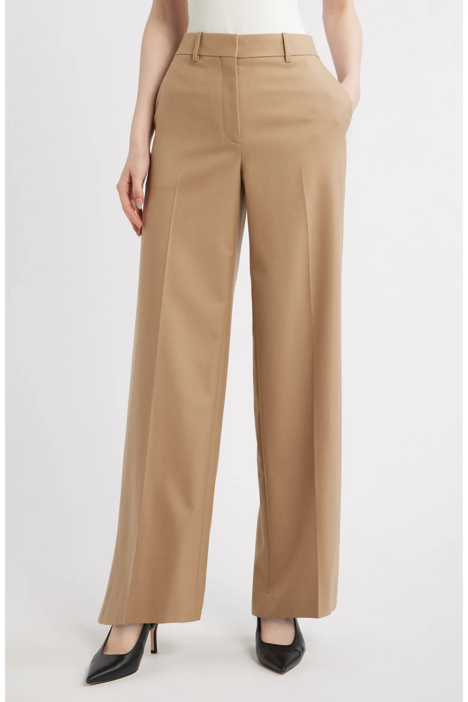 Mid Rise Wide Leg Pants (Women) | Nordstrom | Nordstrom