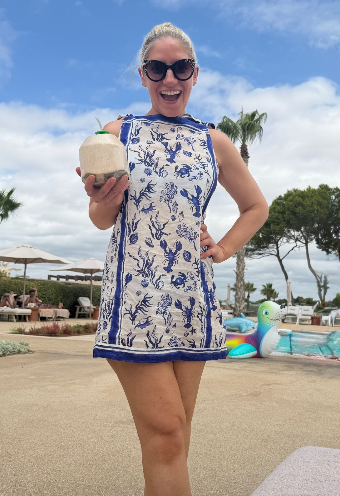 Cutest little summer lobster seashell dress perfect for a beach or pool cover up! On sale now at J Crew

#LTKmomlife #LTKTravel #LTKSwim