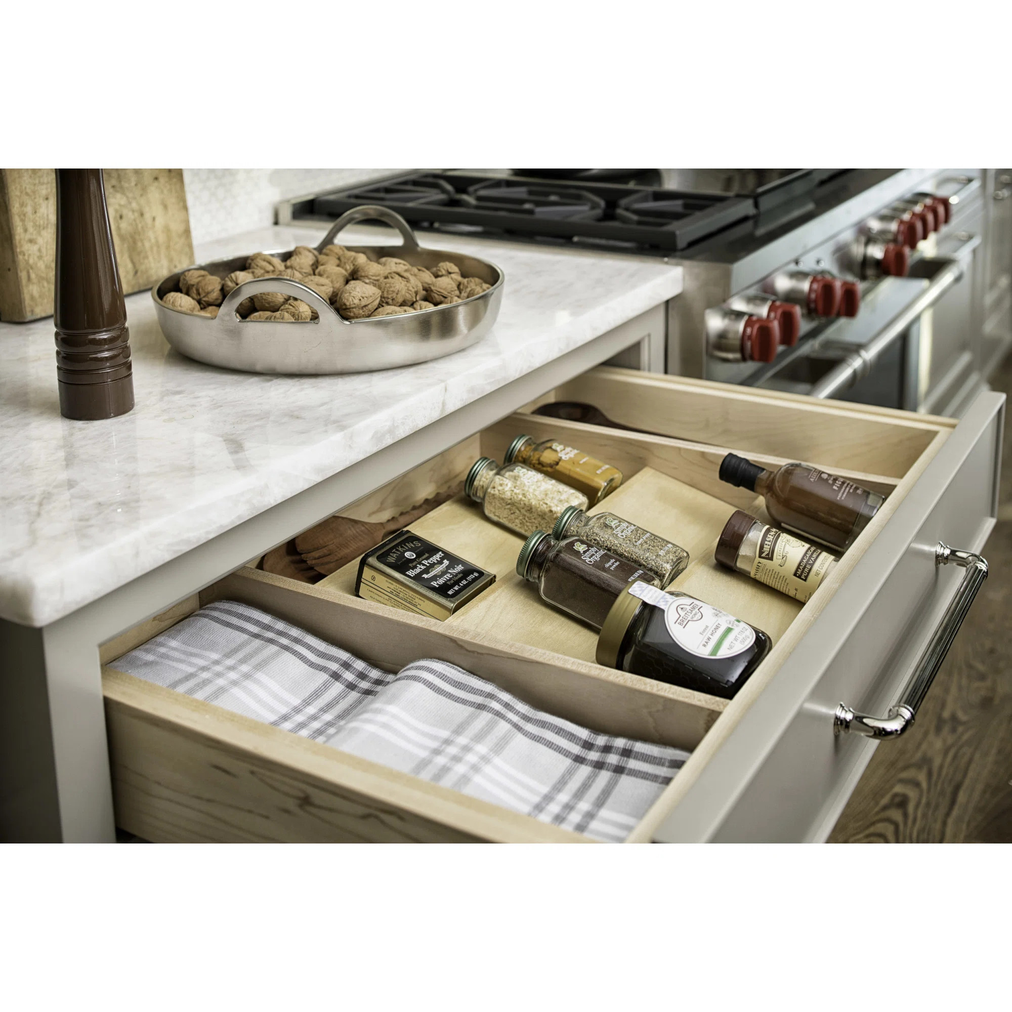 Rev-A-Shelf Kitchen Drawer Organizer Insert Spice Rack Three-Tier & Reviews | Wayfair | Wayfair North America