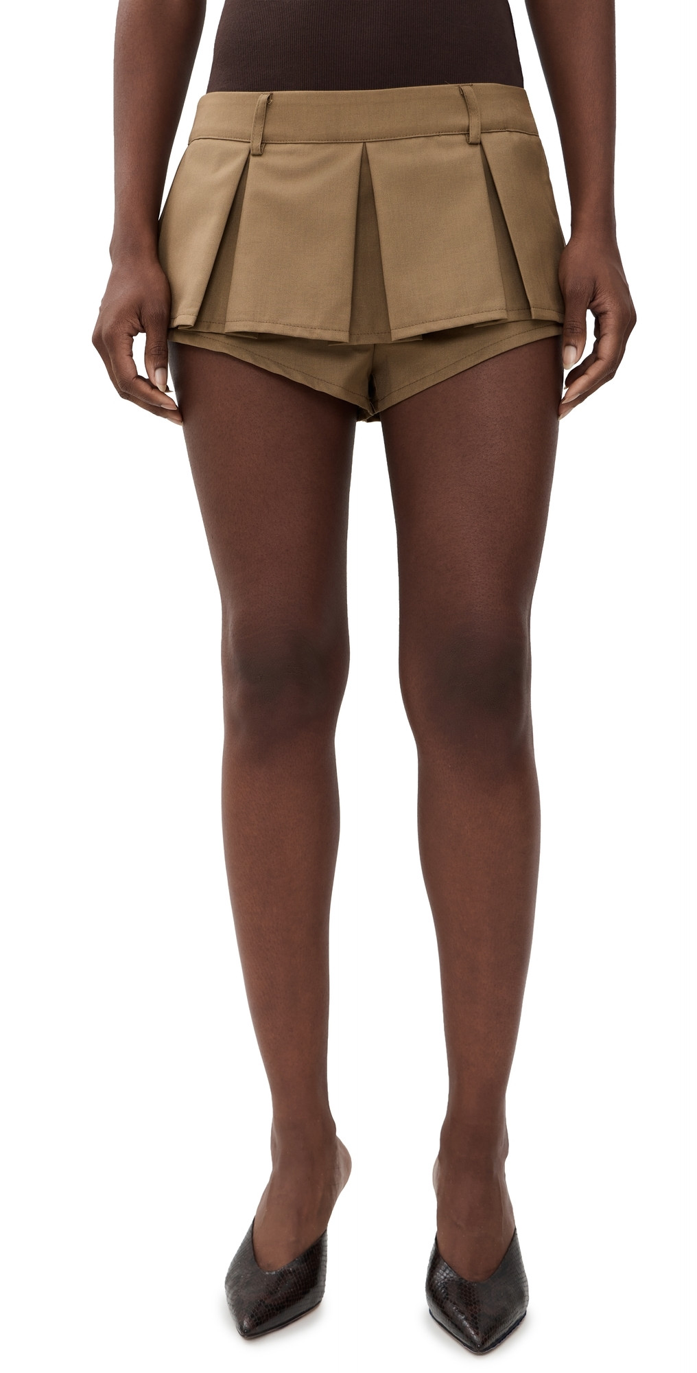 Lioness Allure Mini Skort Camel XL | Shopbop