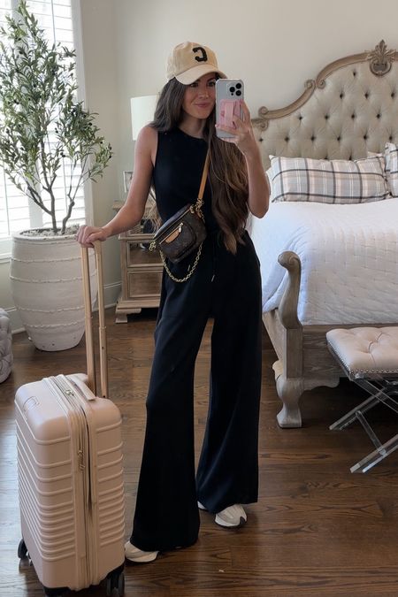 Use code CAITLINXSPANX for 10% off your purchase + free shipping at Spanx! AirEssentials jumpsuit makes the perfect travel outfit! Travel style, road trip, luggage 

#LTKfindsunder100 #LTKsalealert #LTKtravel