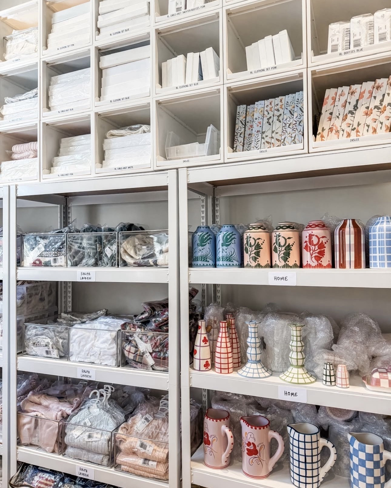 Behind the scenes, but never behind on organization. A back stock room that actually work! 