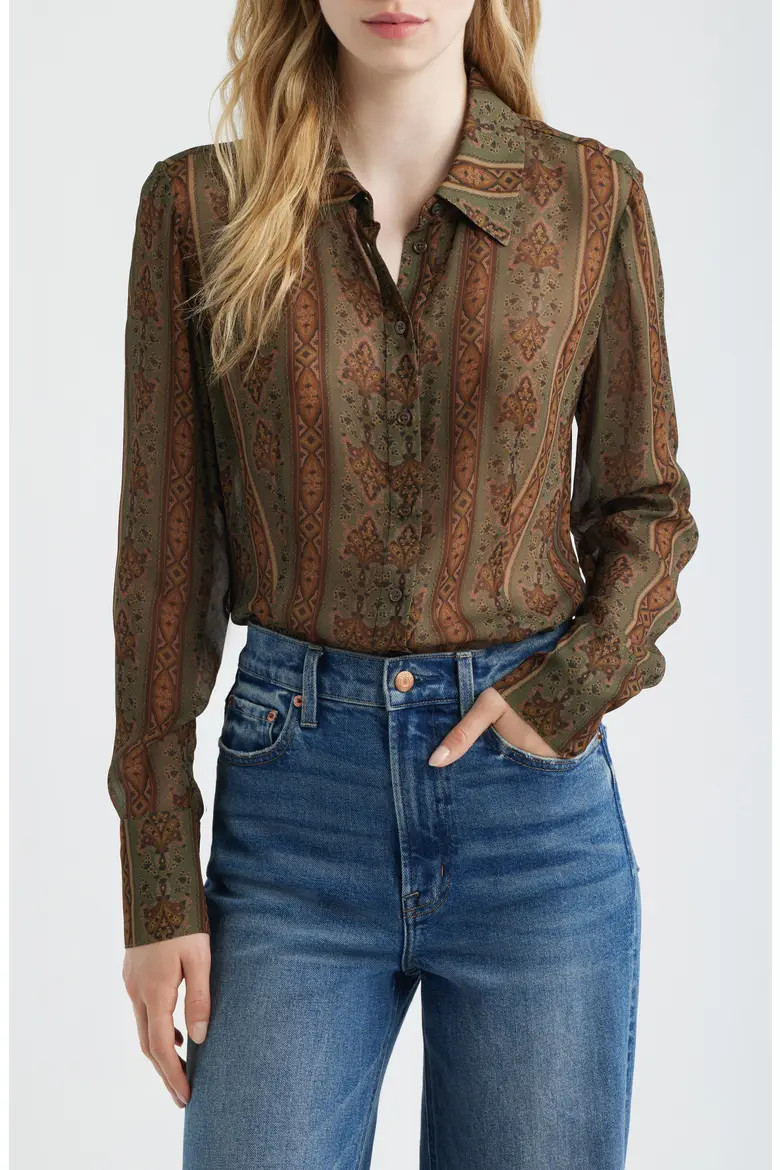 Desano Paisley Button-Up Shirt (Women) | Nordstrom | Nordstrom
