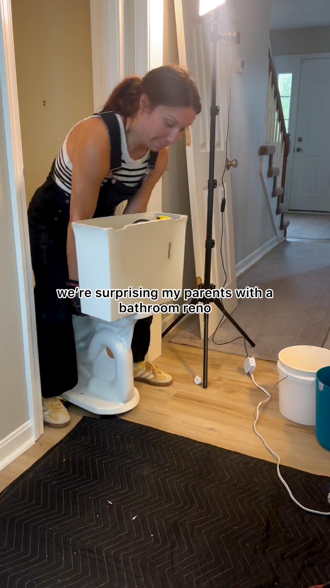 Day 2 of renovating my parents half bathroom while they’re out of town

#LTKPetite #LTKHome #LTKSaleAlert