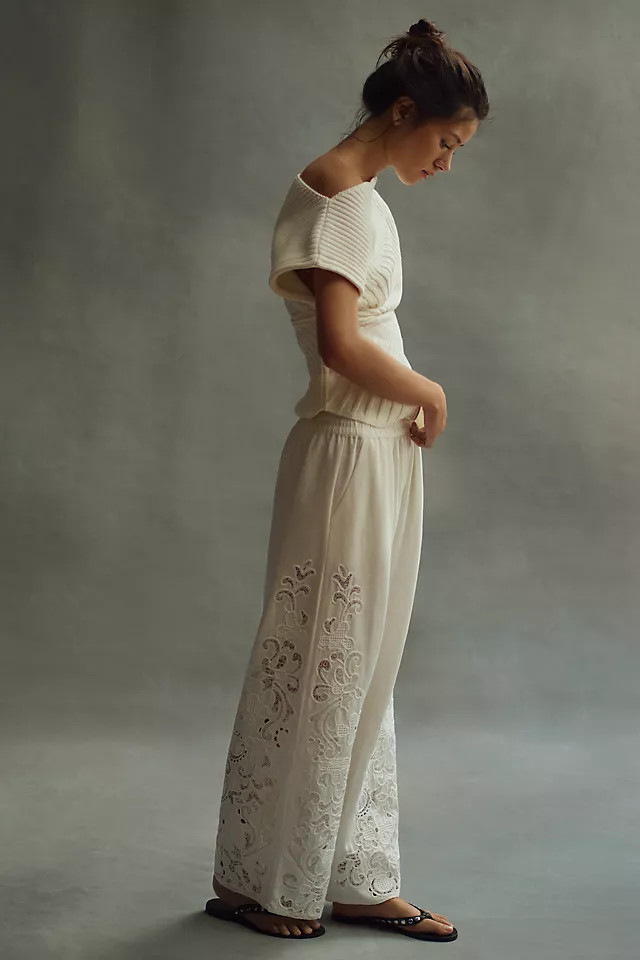 Embroidered Pants | Anthropologie (US)