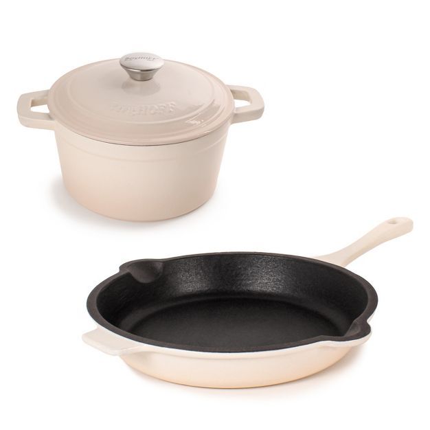 BergHOFF Neo 3Pc Cast Iron Cookware Set: 3qt. Covered Dutch Oven & 10" Fry Pan | Target