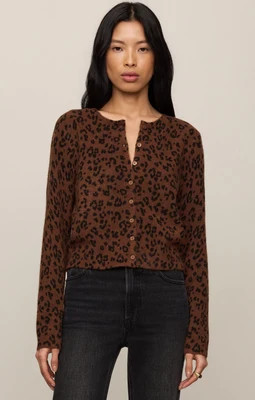Medina Leopard Cardigan Burnt Umber / X Small | Z Supply