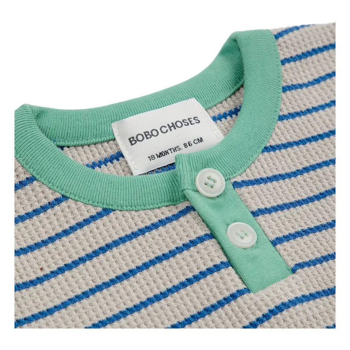Striped Embossed T-shirt | Blue | Smallable