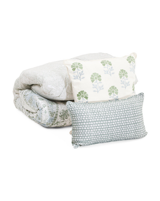 5pc Paisley Cotton Comforter Set | TJ Maxx