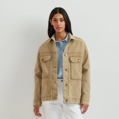 Women's Seabrook Vintage Washed Jacket - Mineral Red / Petite / M | Eddie Bauer US & CA