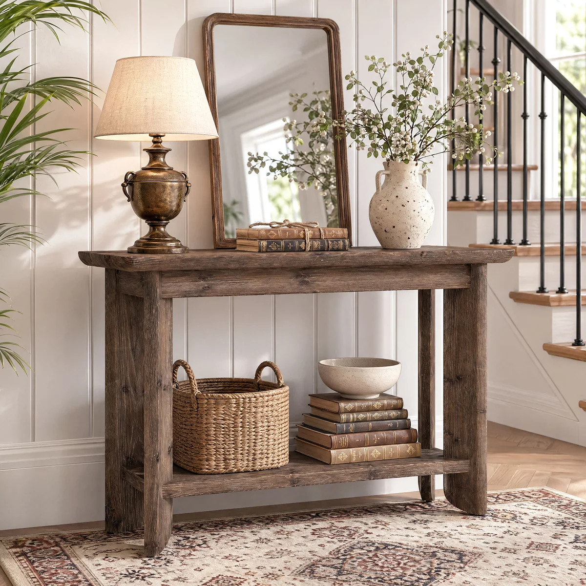 Solid Wood Console Table Entryway Table For Living Room Hallway Entrance | Wayfair North America