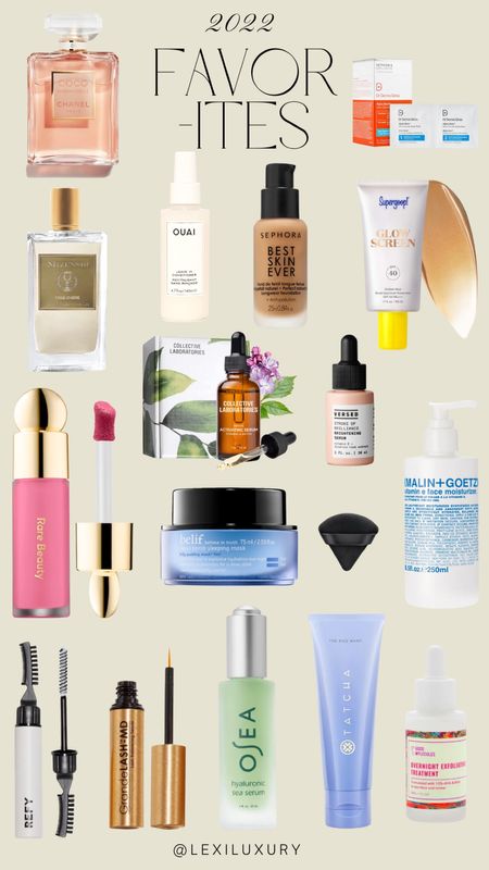 SKINCARE & BEAUTY FAVORITES FROM 2022! ⭐️hair serum not included in these links but you can find it on collectivelabs.com (USE CODE LEXI50 FOR 50% OFF!)⭐️ || best skincare, favorite beauty products, favorite skincare products, skincare routine, makeup routine 

#LTKbeauty