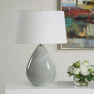 Lorinzo Gray Glaze Table Lamp | Wayfair North America