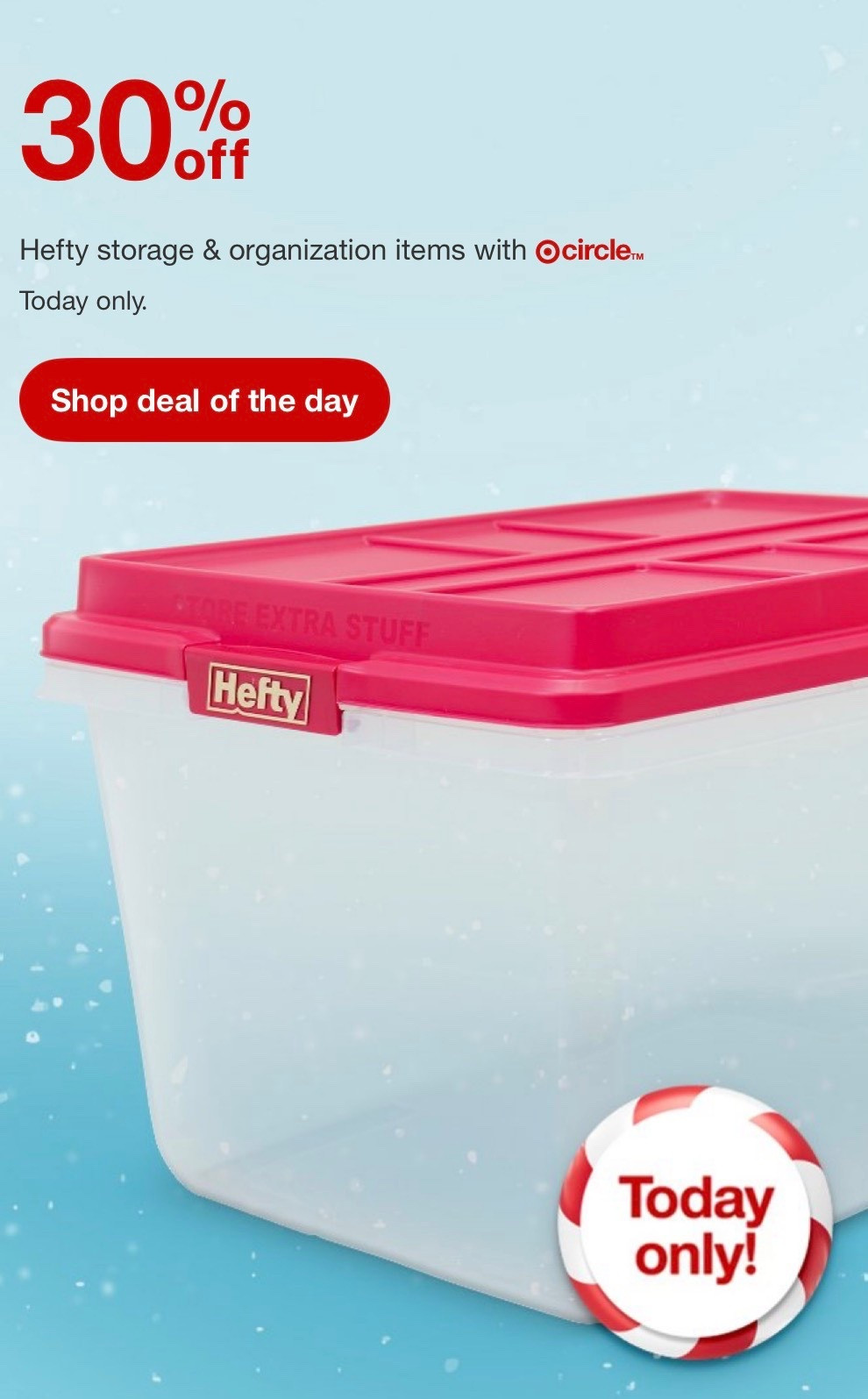 Hefty Bins on sale today. 30% off

#LTKSeasonal #LTKSaleAlert #LTKHoliday
