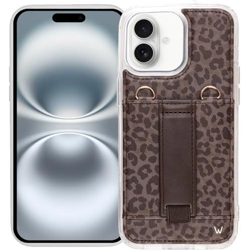 Walli Cases for iPhone 16 Plus Case Wallet, Bandolier Crossbody Phone Case Purse Card Holder, Holds up to 2 Cards - Cute, Trendy Phone Cover fits iPhone 16 Plus with Kickstand & Finger Strap | Amazon (US)