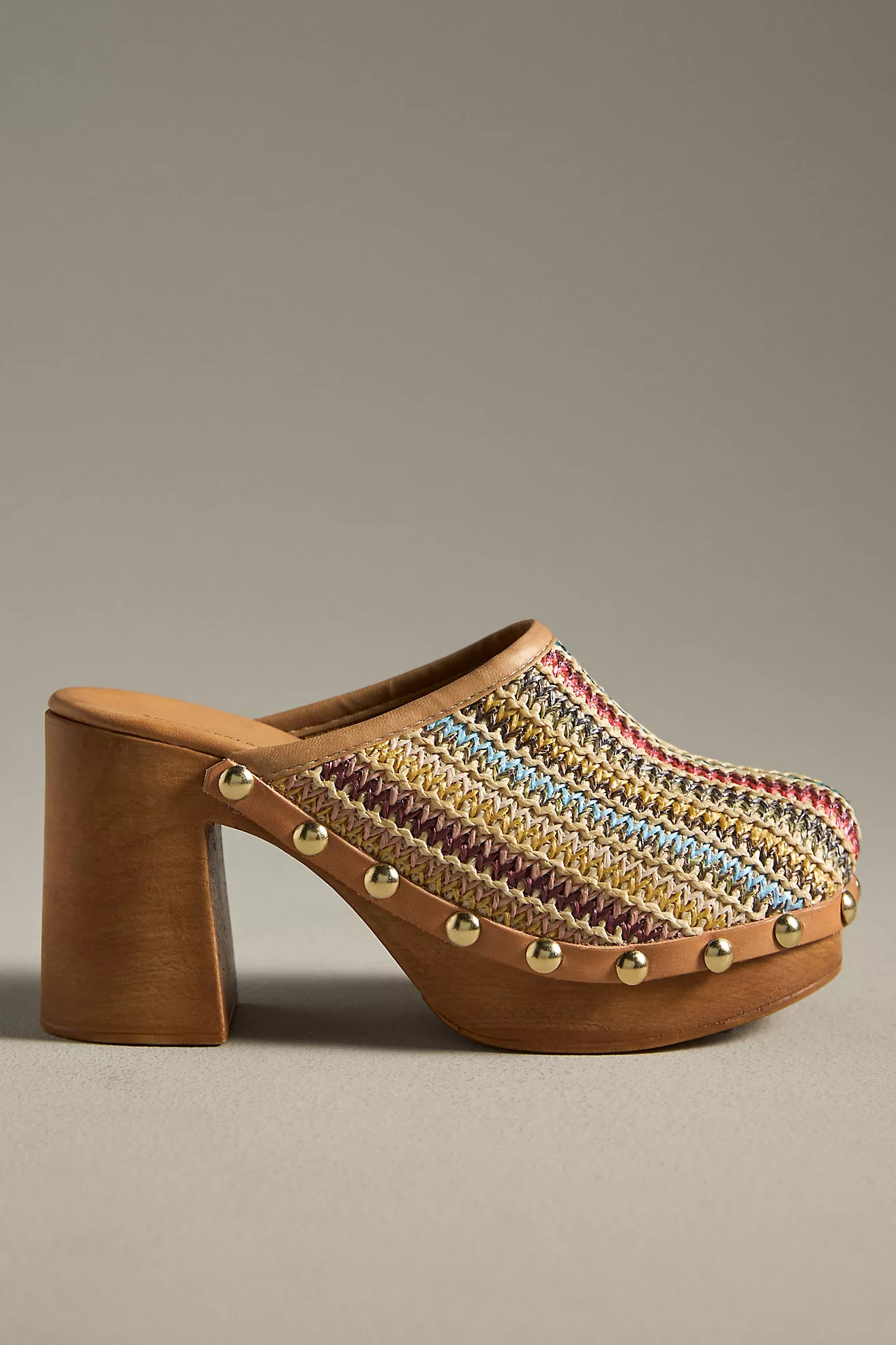 By Anthropologie Wood-Bottom Clog Heels | Anthropologie (US)