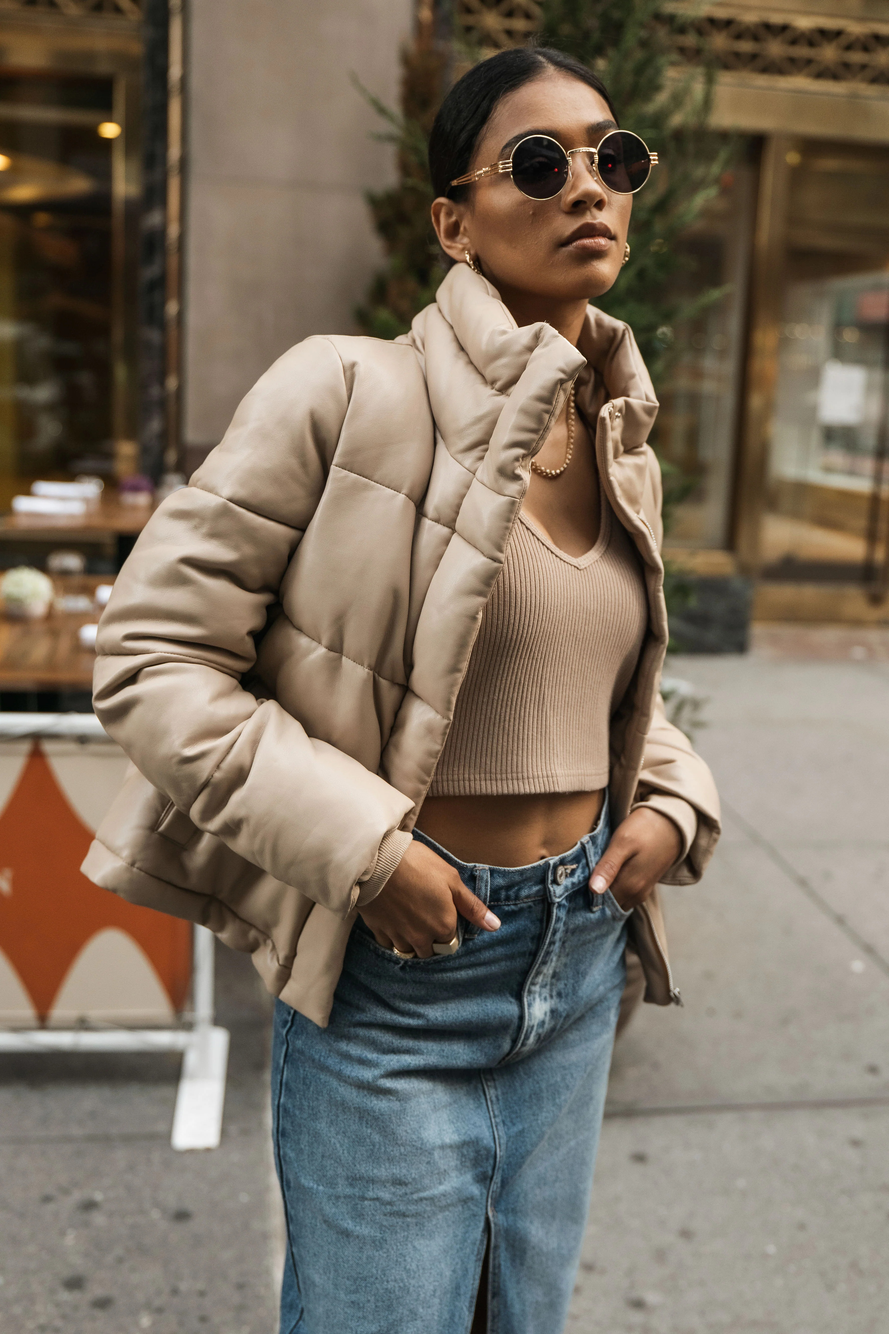 Zaylee Vegan Leather Puffer Coat - FINAL SALE - böhme | Böhme US