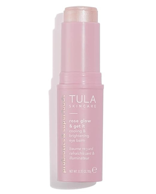 TULA Probiotic Skin Care Rose Glow & Get It Cooling & Brightening Eye Balm | Dark Circle Under Ey... | Amazon (US)
