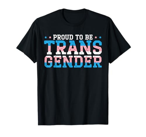 Proud To Be Transgender Rainbow Pride LGBTQ Trans T-Shirt | Amazon (US)