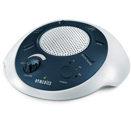 HoMedics White Noise Sound Machine Portable Sleep Therapy for Home, Office, Baby & Travel 6 Relaxing | Walmart (US)