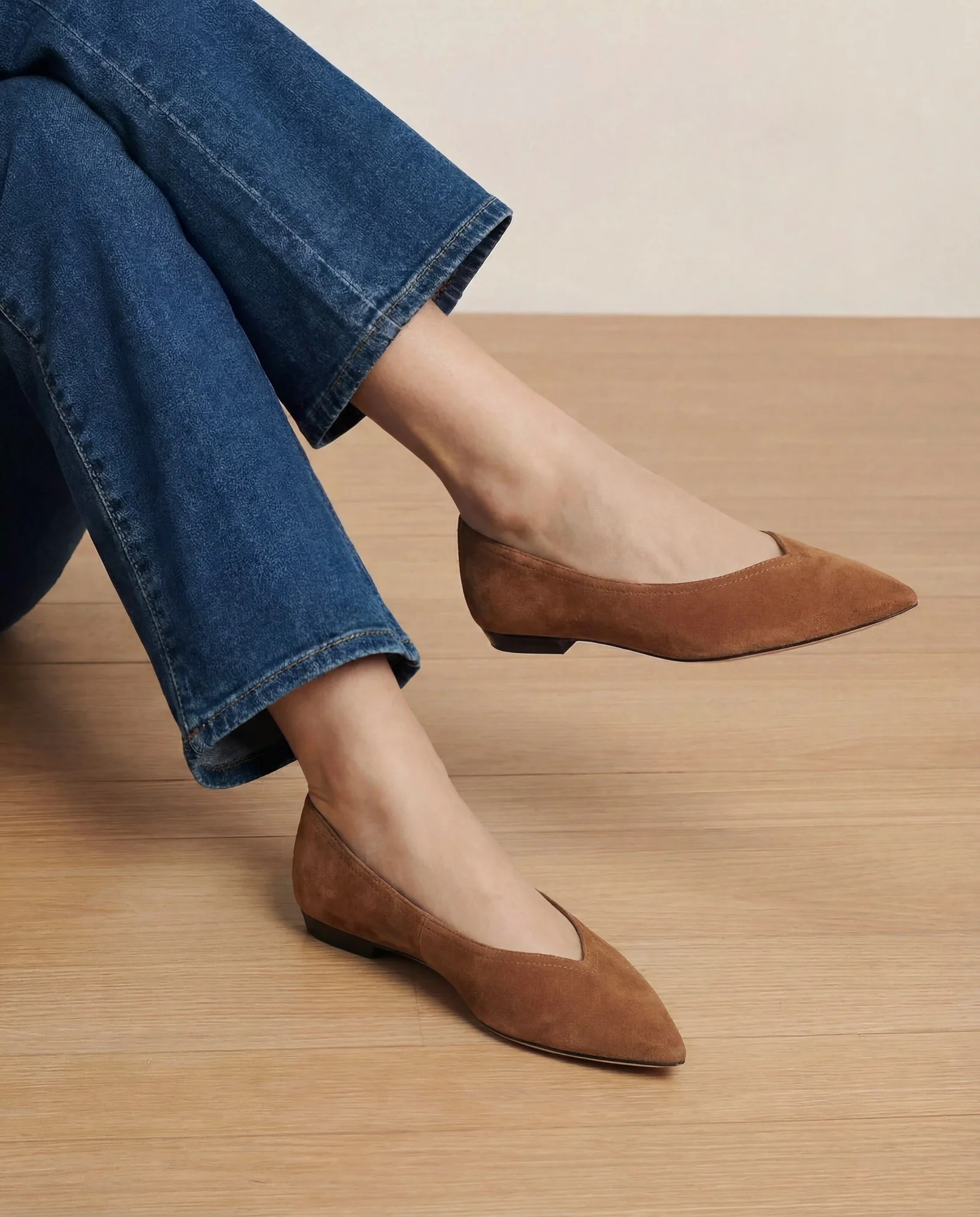 Bancroft Suede Flat | Veronica Beard
