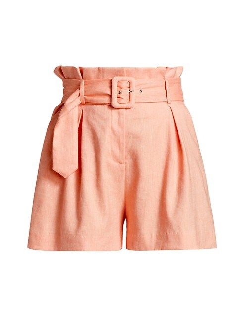 Ashford Belted Paperbag Shorts | Saks Fifth Avenue