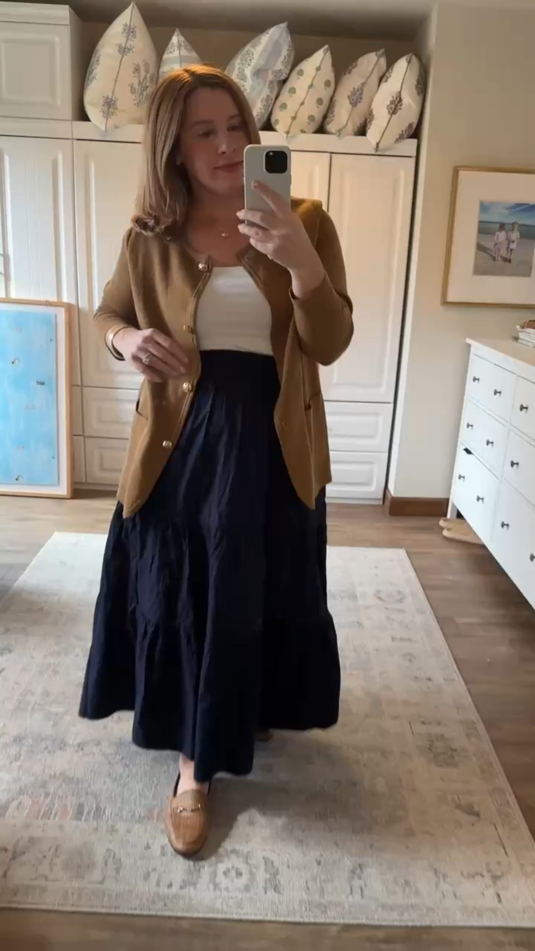 Love this skirt! Perfect for spring and summer. Classic fashion, classic outfit, outfit inspiration, spring outfit idea

#LTKMidsize #LTKFindsUnder50 #LTKStyleTip