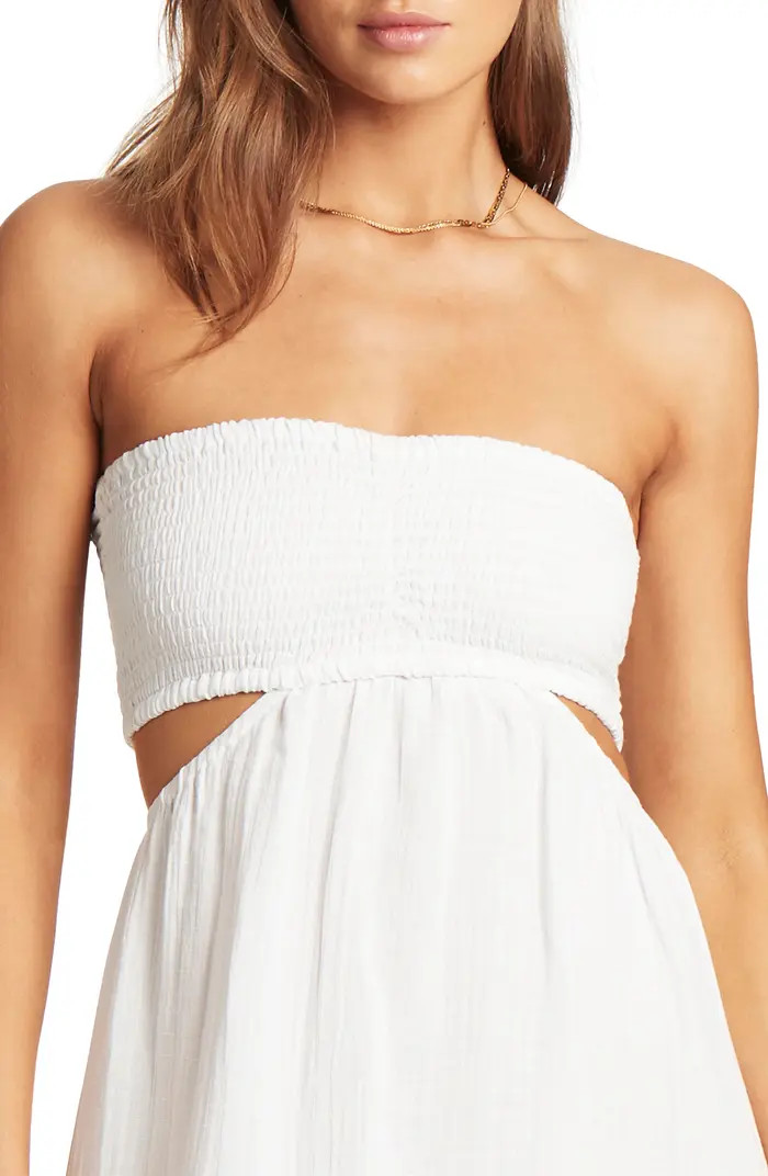 Smocked Bodice Cotton Seersucker Cover-Up Dress | Nordstrom