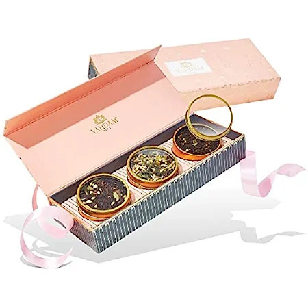 VAHDAM, Chai Tea Trio Gift Set - 3 Chai Tea Loose Leaf in a Luxury Gift Box |100% Natural Ingredient | Amazon (US)