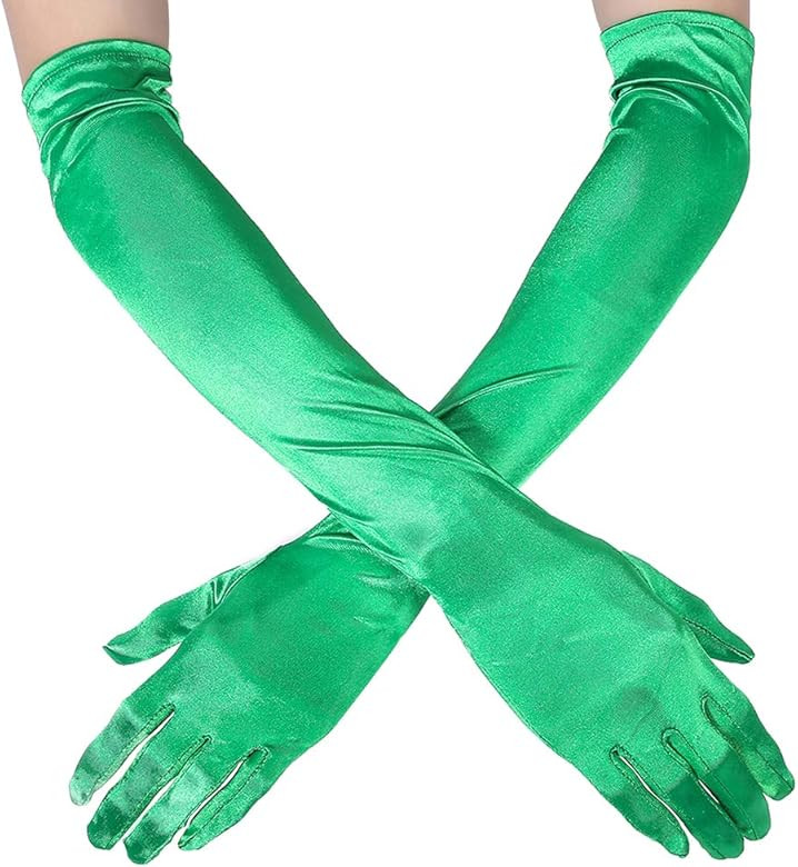 Xuhan 15"/ 21" Long Flapper Evening Opera Satin Gloves for Women Elbow Length 1920s | Amazon (US)