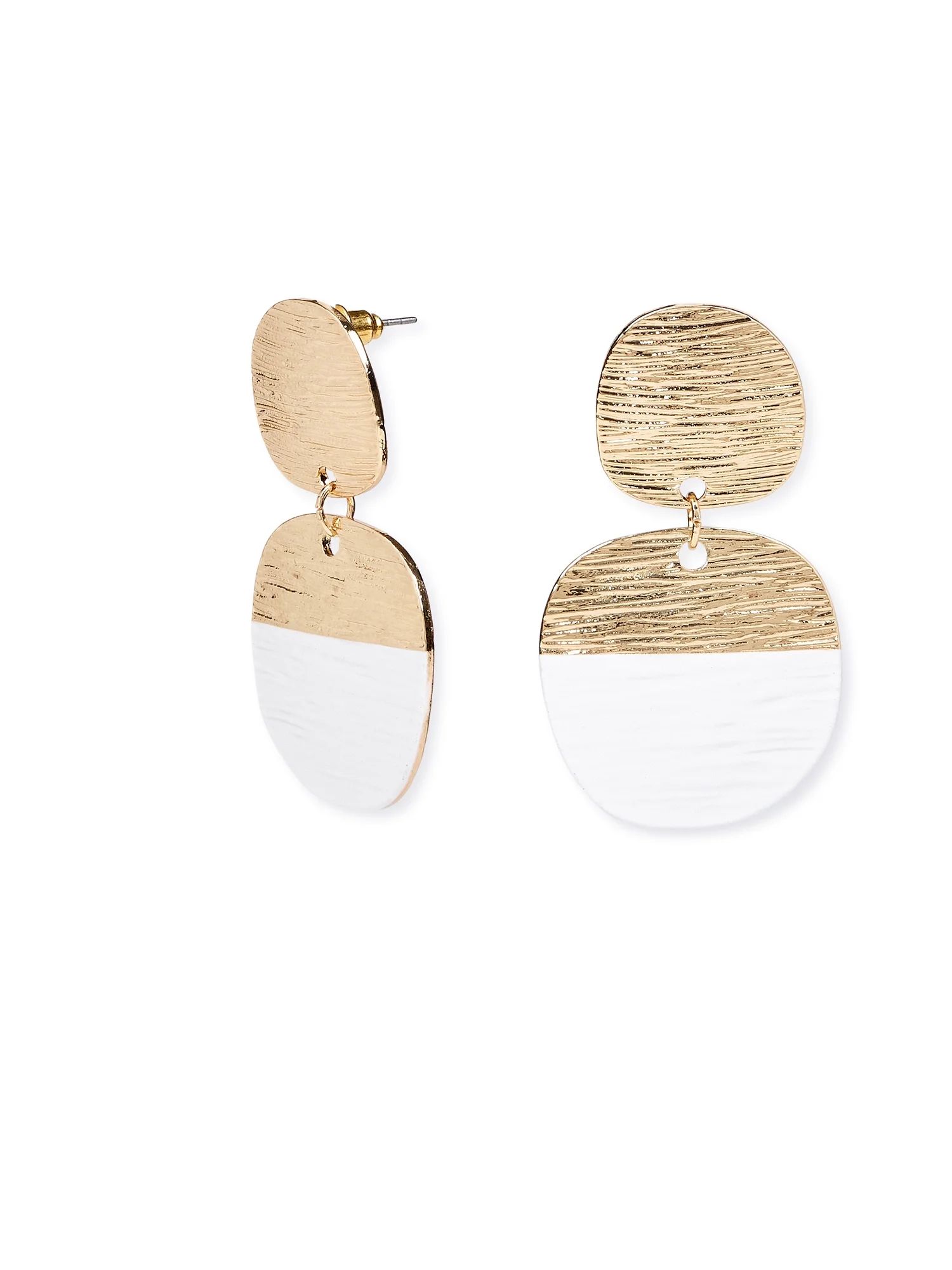 Time And Tru Painted Geometric Earrings | Walmart (US)