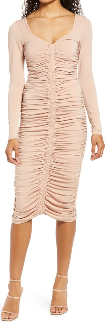 Rachel Parcell Ruched Long Sleeve Bodycon Dress | Nordstrom | Nordstrom