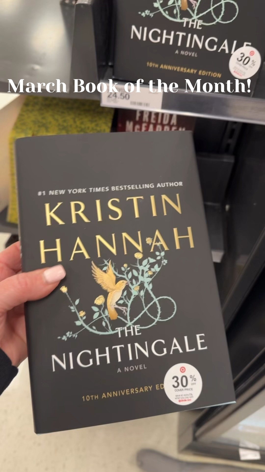 March Book of the Month: The Nightingale by Kristin Hannah 

We read Kristin’s book, ‘The Women’ last year and loved it so much! 

Book Club

#LTKHome #LTKWatchNow #LTKFindsUnder50