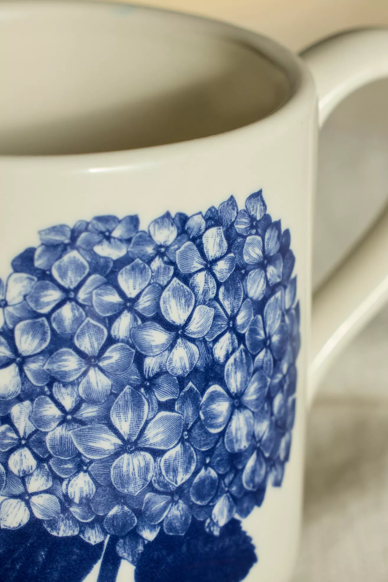 Blue Floral Stoneware Mug | Anthropologie (US)