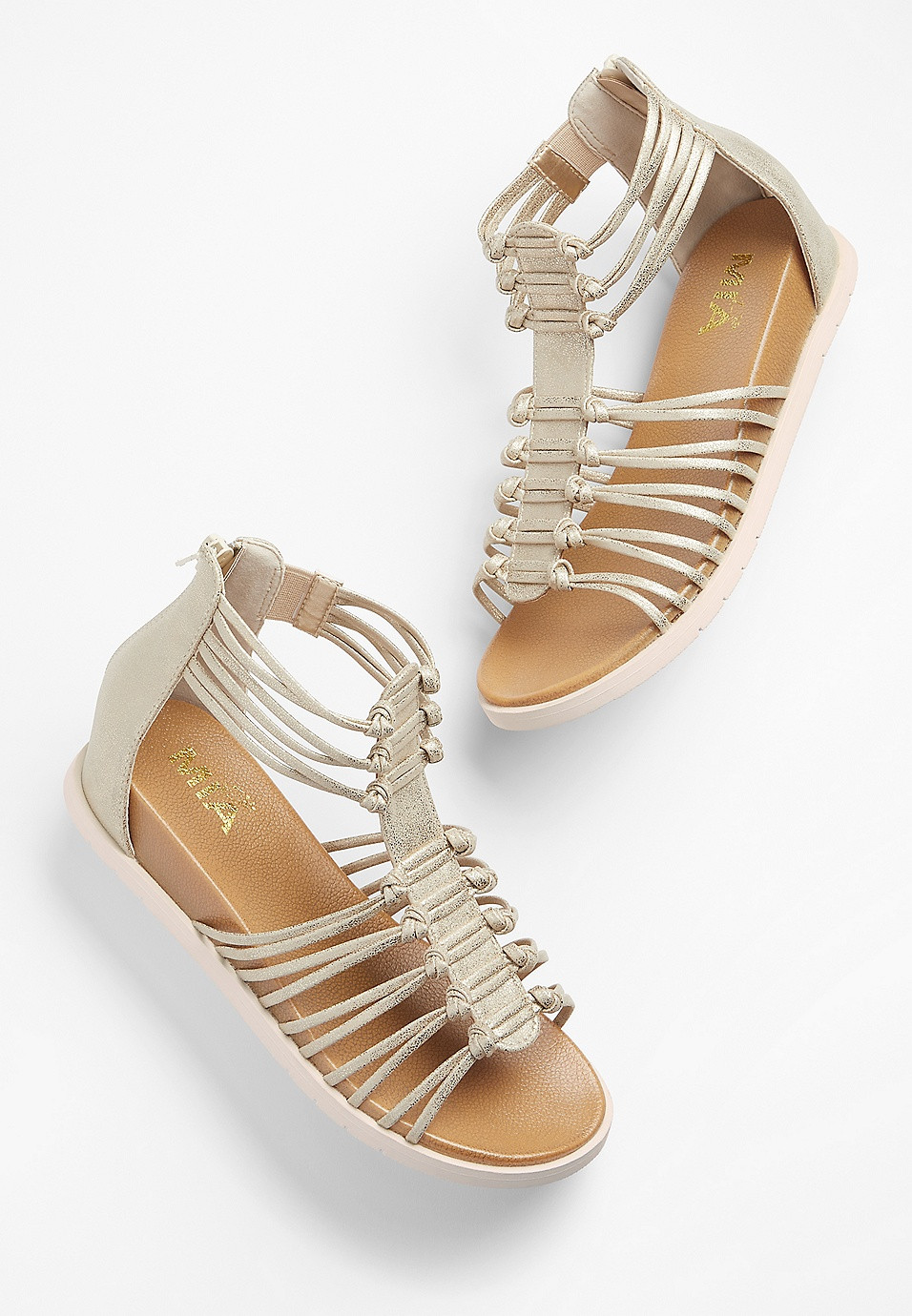 Girls Metallic Strappy Gladiator Wedge | Maurices