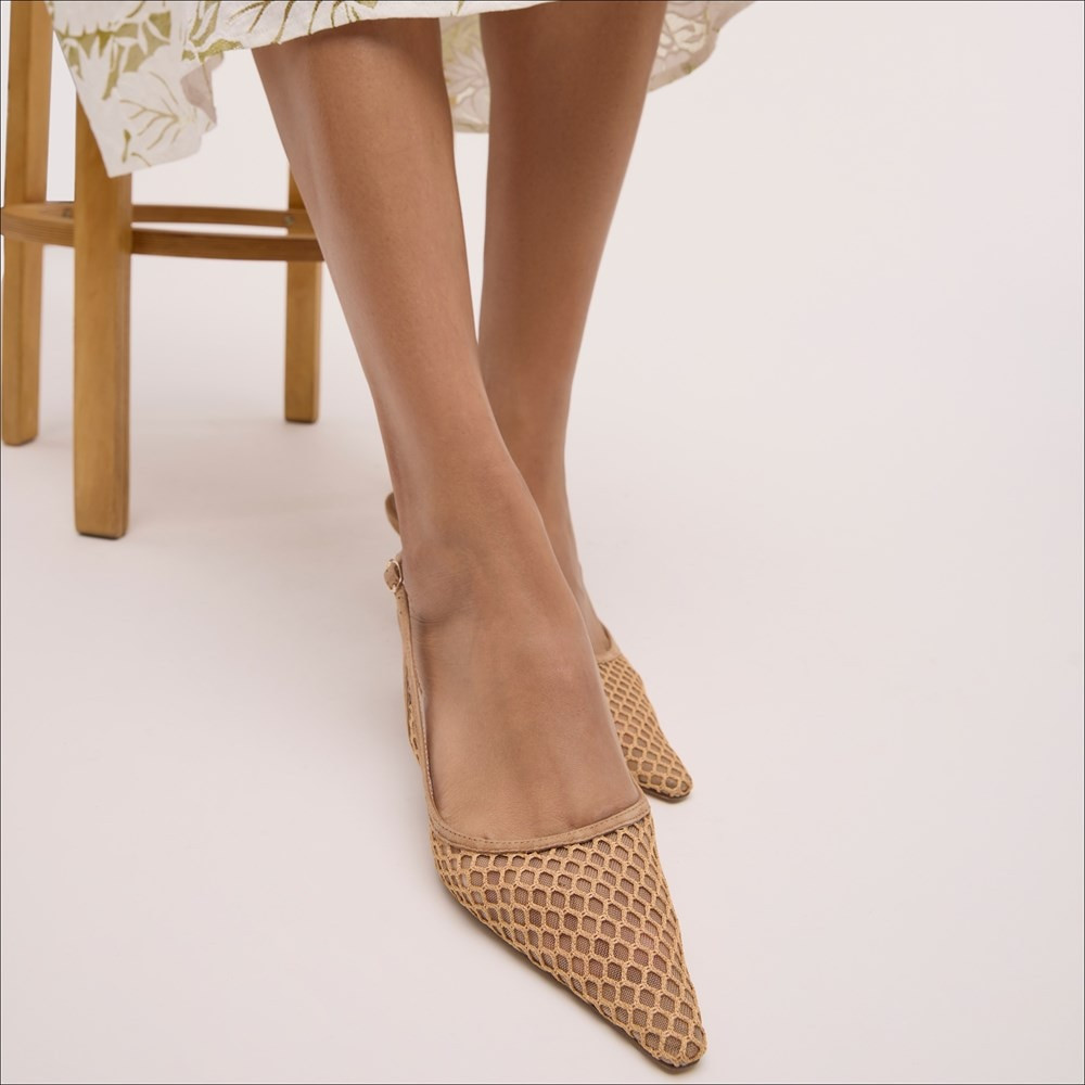 Sam Edelman Bianka Slingback Pump Hazelwood Mesh 6.0 | Sam Edelman CA
