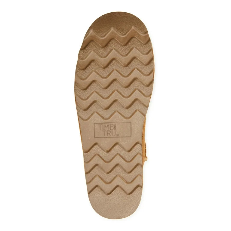 Time and Tru Women's Genuine Suede Boots, Wide Width Available - Walmart.com | Walmart (US)
