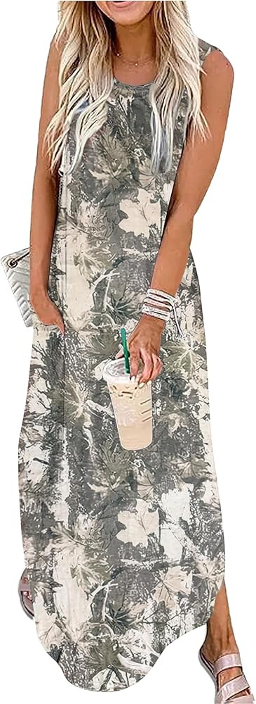 CHUNTIANRAN Maxi Dresses for Women Summer Outfits Boho Beach Long Dresses Casual Sundresses Resor... | Amazon (US)