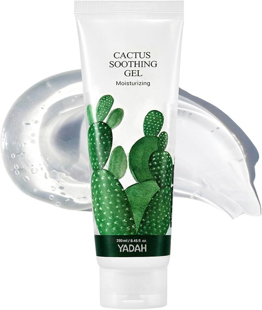 YADAH Cactus Soothing Gel (8.45fl oz) - Sunburn Relief, Calm, Cool & Soothe Irritated Skin, Face ... | Amazon (US)
