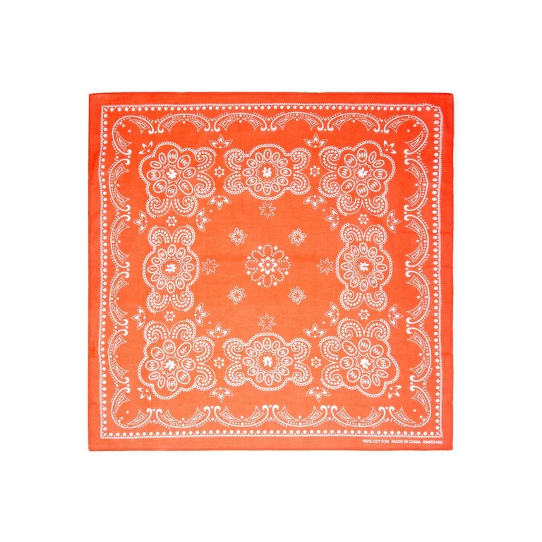 Time and Tru Western Star Bandana Orange | Walmart (US)