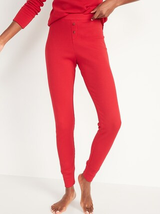Matching Printed Thermal-Knit Pajama Leggings for Women | Old Navy (US)