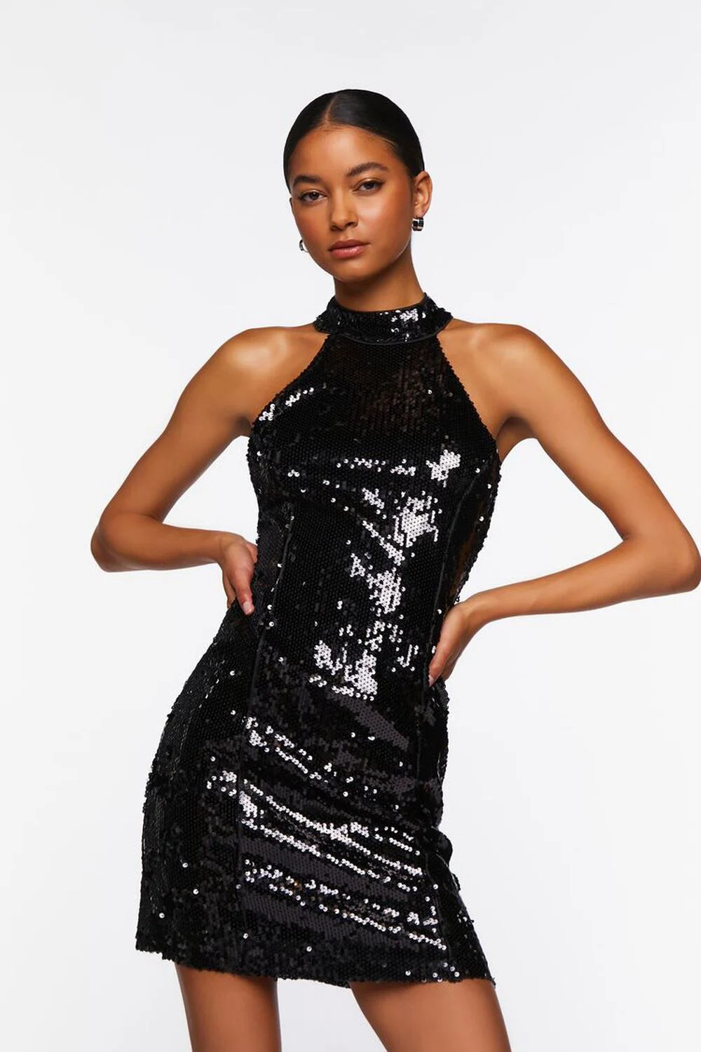 Sequin Halter Mini Dress | Forever 21 (US)