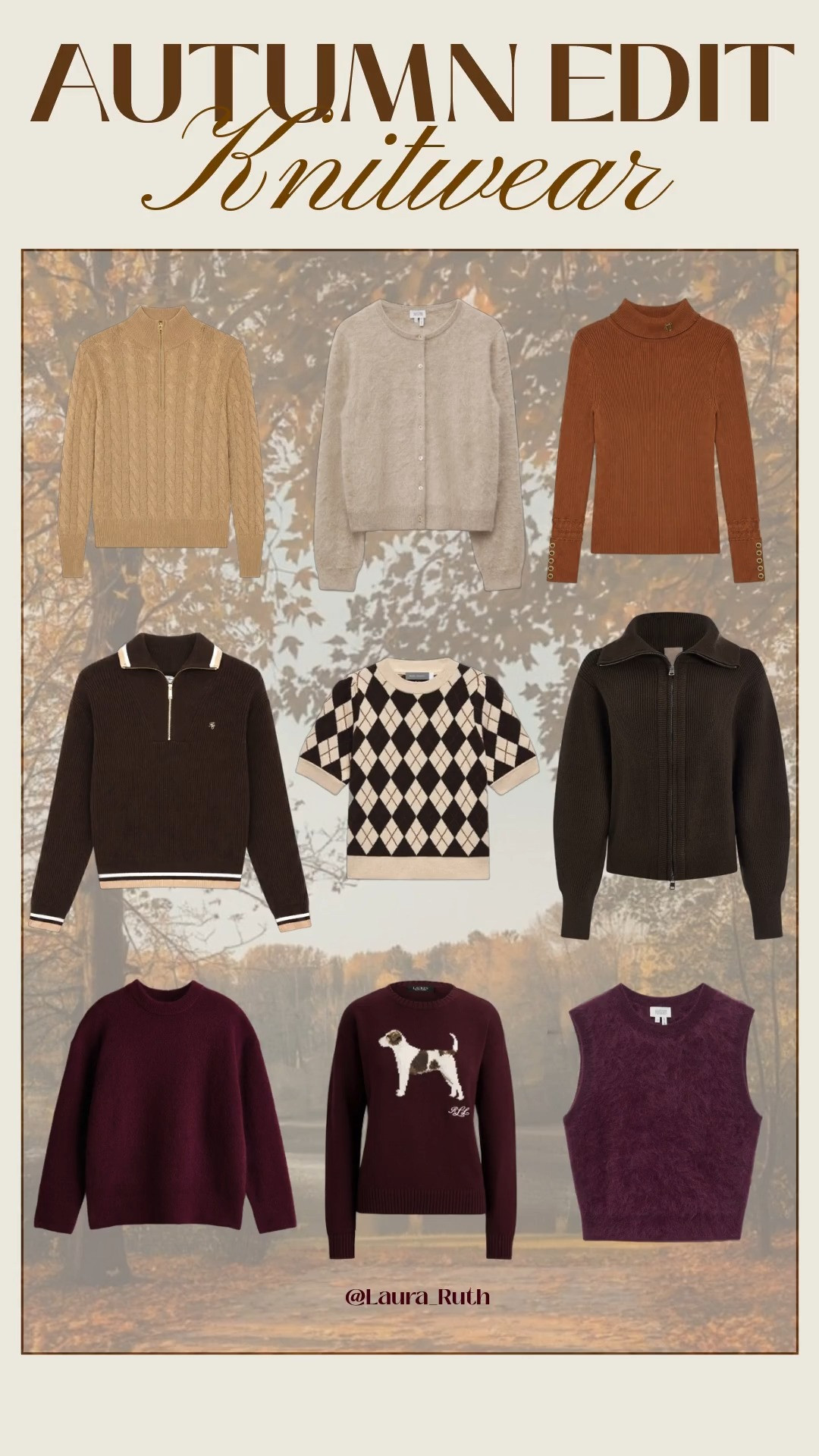 The season of cosy layers, rich autumnal tones and really good knitwear is here. From classic cable knits and timeless cardigans to chocolate browns, burgundy and a little argyle moment. 
Think easy, elevated and endlessly wearable for work, casual and date nights. fall fashion hauls 

 #LTKuk #LTKautumn #LTKworkwear